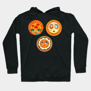 Crazy Sun Moon and Cloud Collection Hoodie